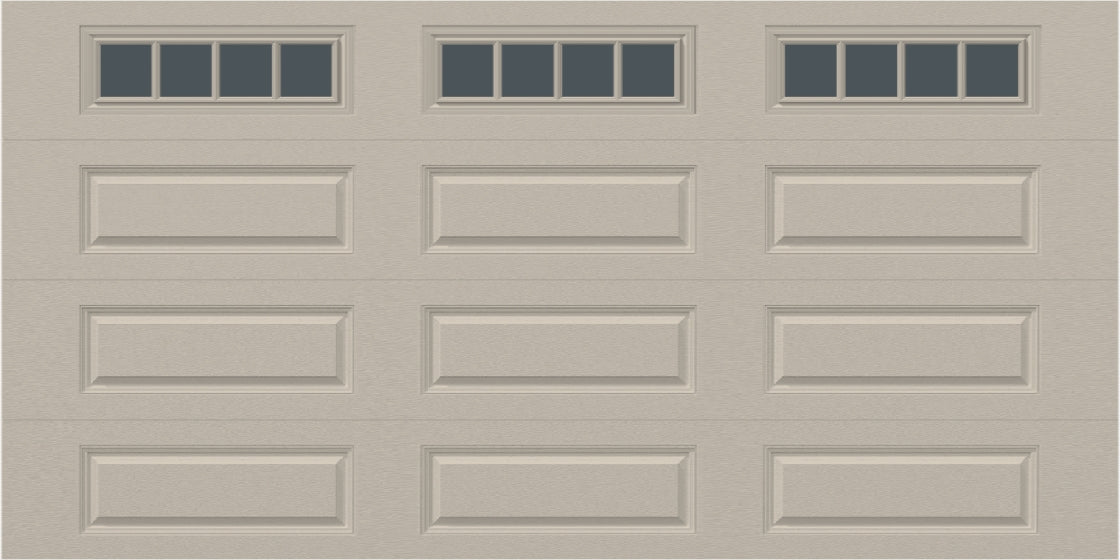 14x7 - Straight Stockbridge Long - Tinted   With glass Long - Almond