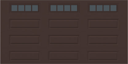 14x7 -  Straight Stockbridge Long - Tinted   With glass Long - Brown