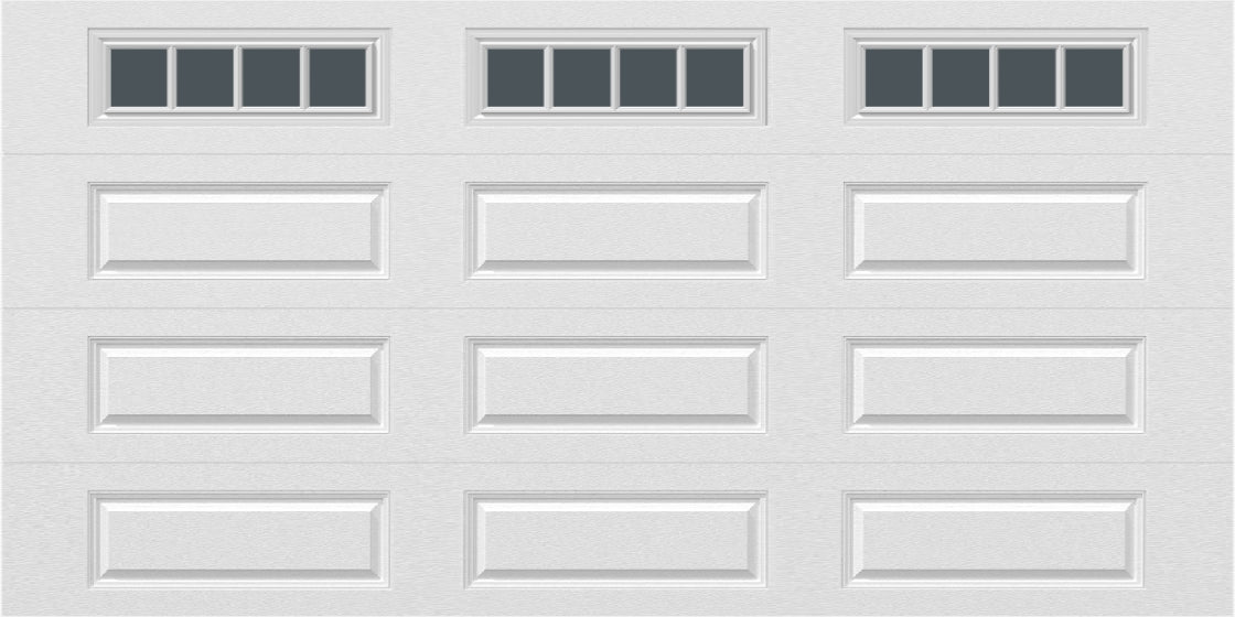 14x7 -  Straight Stockbridge Long - Tinted   With glass Long - White