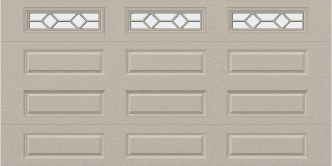 14x7 - Waterton Long 1 - Frosted -  With glass Long - Almond