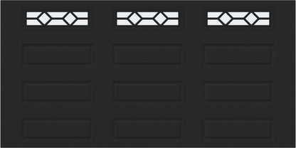 14x7 -  Waterton Long 1 - Frosted -   With glass Long - Black