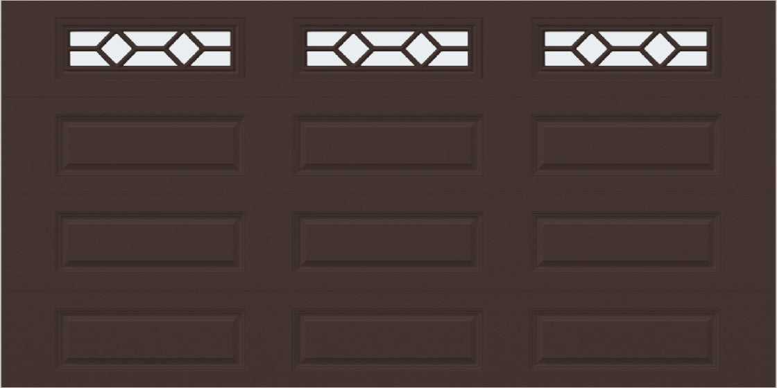 14x7 -  Waterton Long 1 - Frosted -  With glass Long - Brown