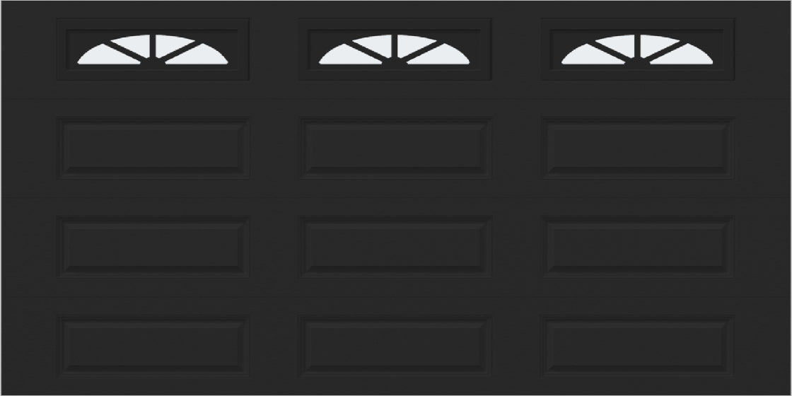 14x7 -  Waterton Long 2 - Frosted -   With glass Long - Black