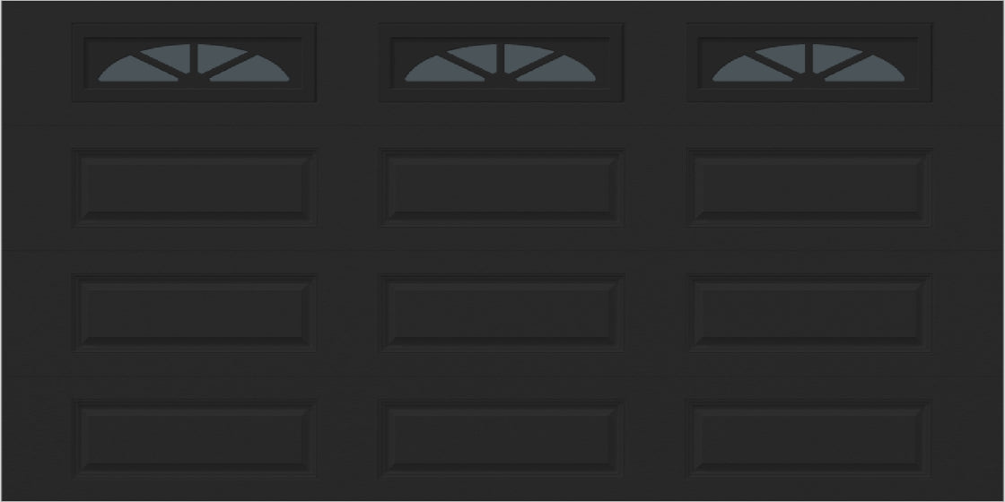 14x7 -  Waterton Long 2 - Tinted -   With glass Long - Black