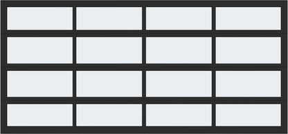 15'x7' Window - Aluminum  - Black - White Laminate