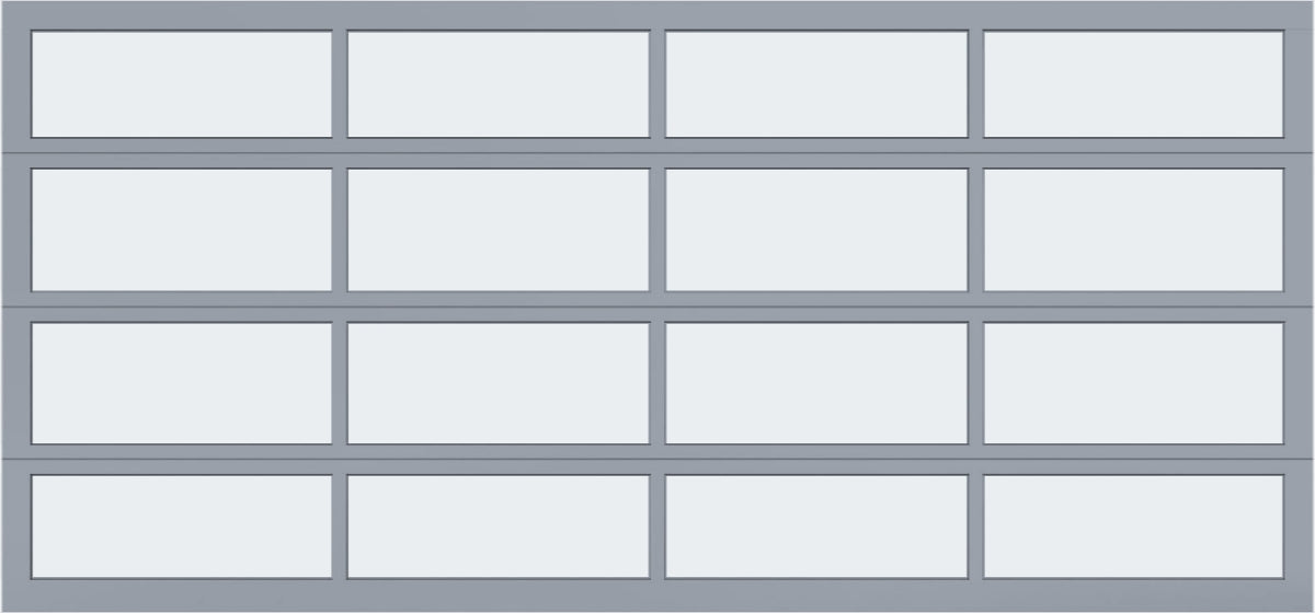 15'x7' Window - Aluminum - Clear Anodized - White Laminate