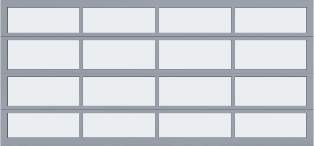 15'x7' Window - Aluminum - Anodized - Frosted