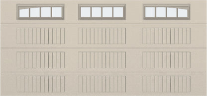 15x7 - Arched Stockton Long - Frosted With glass Long - Almond