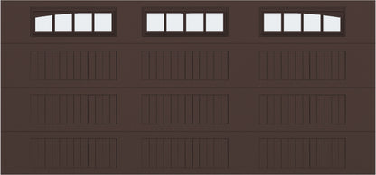 15x7 -  Arched Stockton Long - Frosted With glass Long - Brown