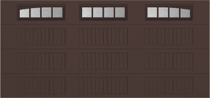 15x7 -  Arched Stockton Long - ObscureWith glass Long - Brown