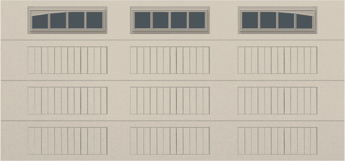 15x7 - Arched Stockton Long - Tinted With glass Long - Almond