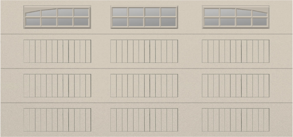 15x7 - Long with glass Arched Stockbridge Long - Clear  With glass Long - Almond