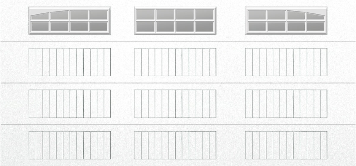 15x7 -  Long with glass Arched Stockbridge Long - Clear  With glass Long - White