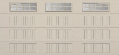 15x7 - Arched Stockbridge Long - Obscure With glass Long - Almond