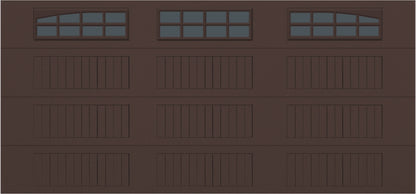 15x7 -  Arched Stockbridge Long - Tinted With glass Long - Brown