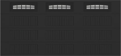 15x7 -  Cascade - Clear  With glass Long - Black