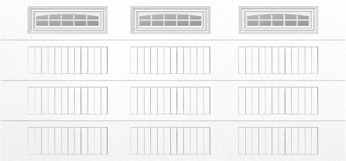 15x7 -  Cascade - Clear  With glass Long - White