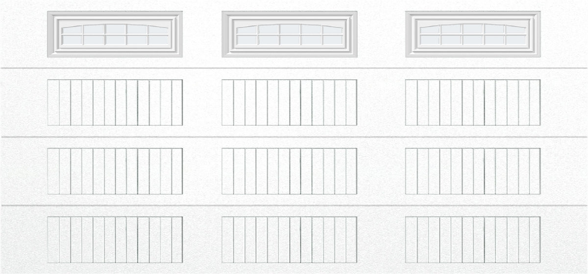 15x7 -  Cascade - Frosted  With glass Long - White