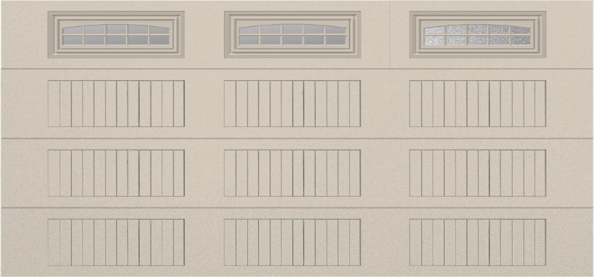 15x7 - Cascade - Obscure  With glass Long - Almond