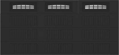 15x7 -  Cascade - Obscure  With glass Long - Black