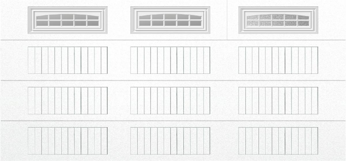 15x7 -  Cascade - Obscure  With glass Long - White