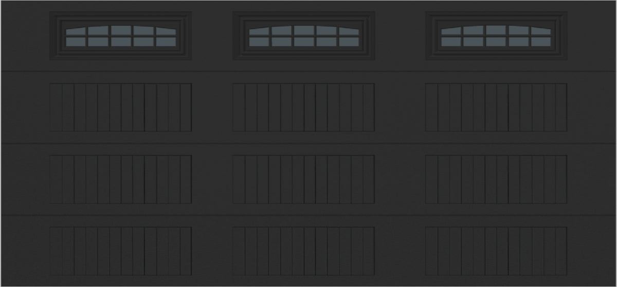 15x7 -  Cascade - Tinted  With glass Long - Black.