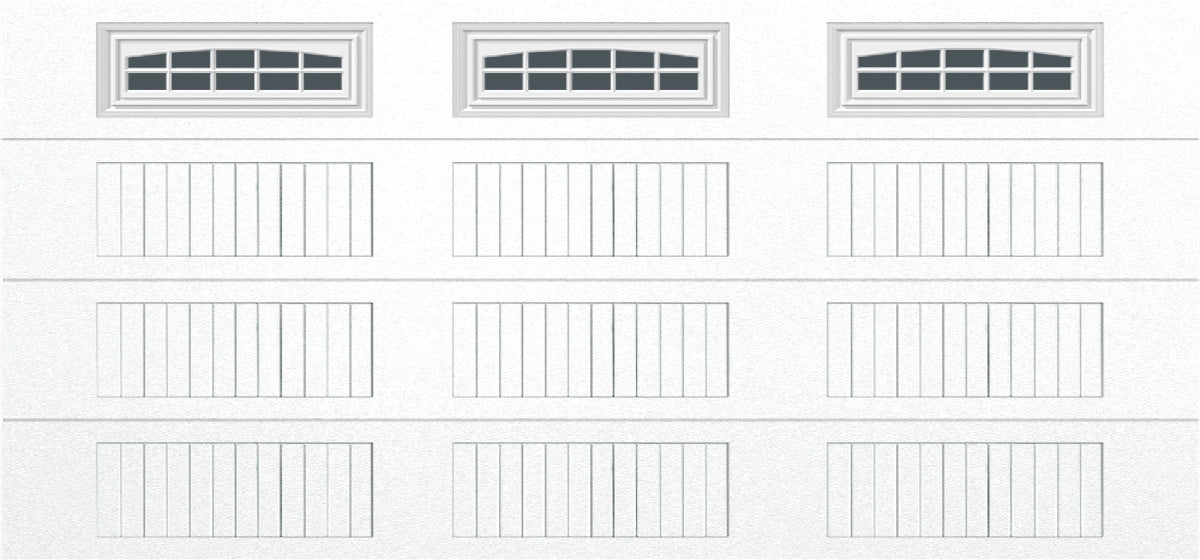 15x7 -  Cascade - Tinted  With glass Long - White