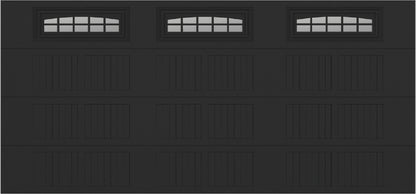 15x7 -  Cascade Short - Clear  With glass - Black