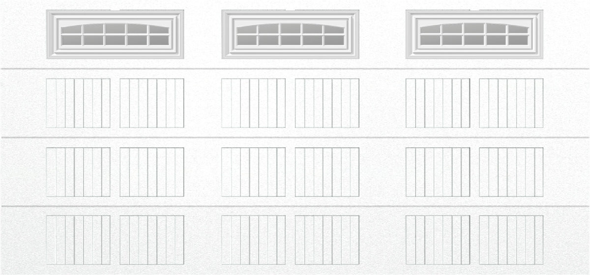 15x7 -  Cascade Short - Clear  With glass - White