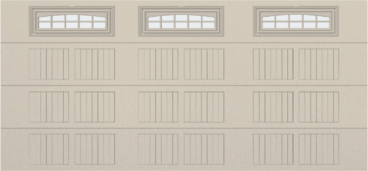 15x7 - Cascade - Frosted  With glass Long - Almond