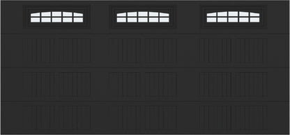 15x7 -  Cascade - Frosted  With glass Long - Black