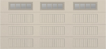 15x7 - Straight Stockbridge Long - Clear  With glass Long - Almond