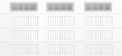 15x7 -  Straight Stockbridge Long  - Clear  With glass Long - White