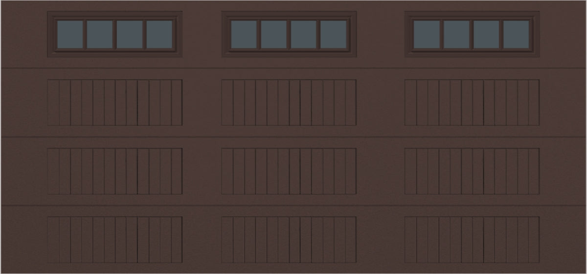 15x7 -  Straight Stockbridge Long - Tinted   With glass Long - Brown