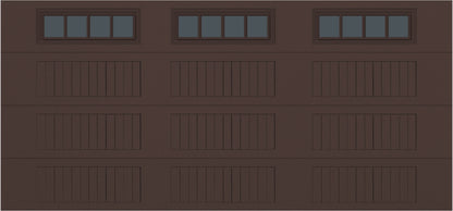 15x7 -  Straight Stockbridge Long - Tinted   With glass Long - Brown