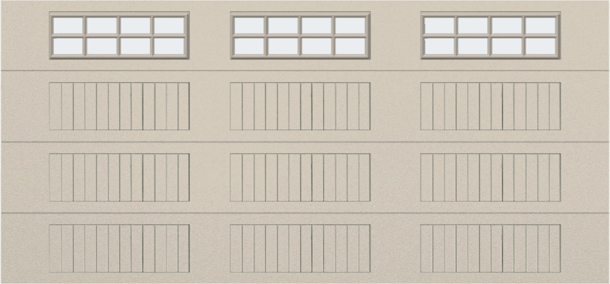 15x7 - Frosted - Long - Stockton With glass Long - Almond.