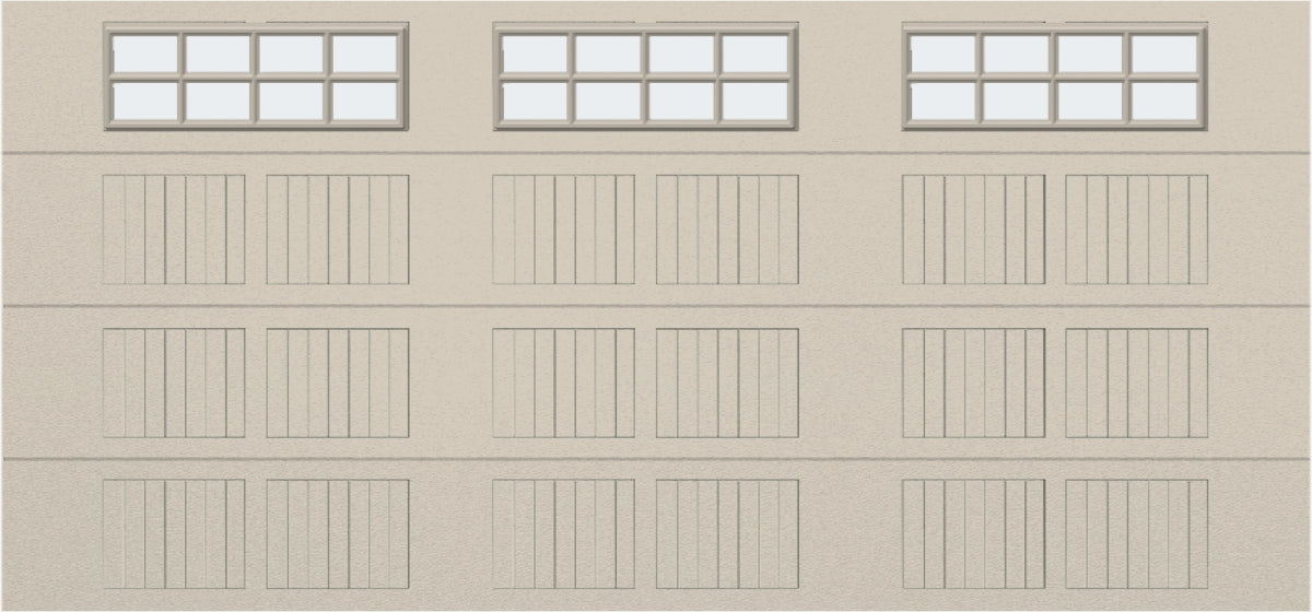 15x7 - Frosted -  Stockton With glass - Almond