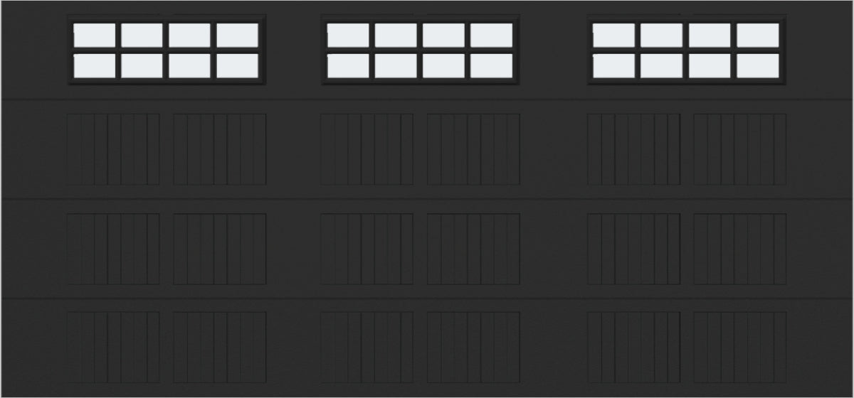 15x7 - Frosted -  Stockton With glass - Black