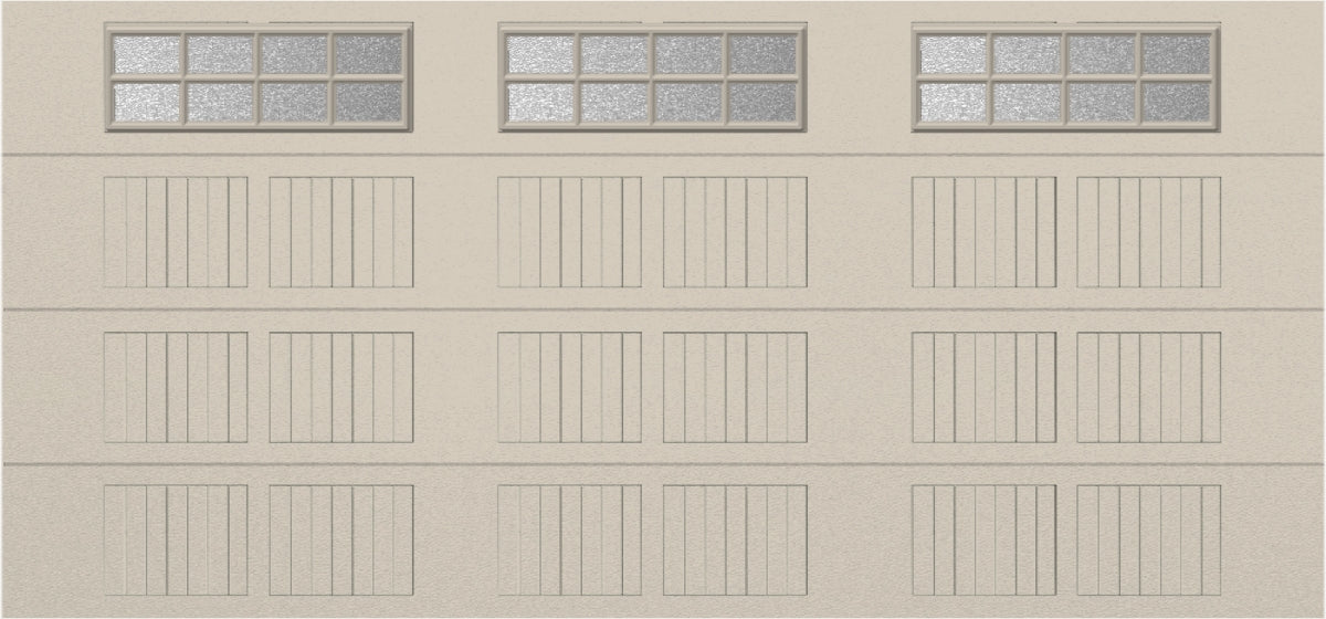 15x7 -  Obscure- Stockton With glass - Almond.