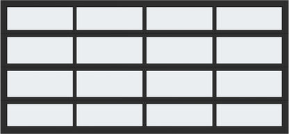 15'x7' Window - Aluminum  - Black - Frosted