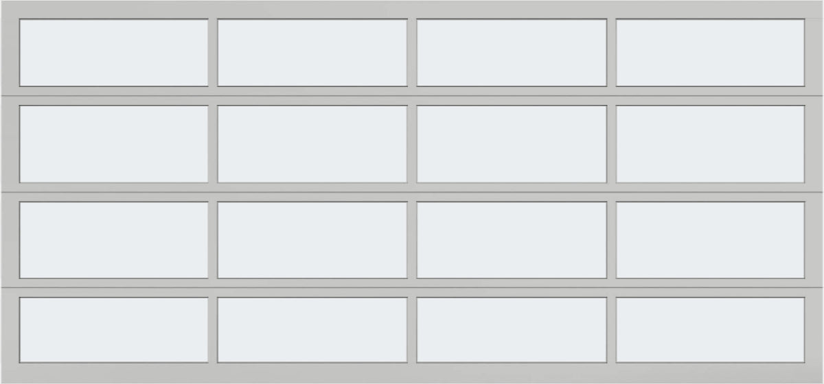 15'x7' Window - Aluminum - Clear - Frosted