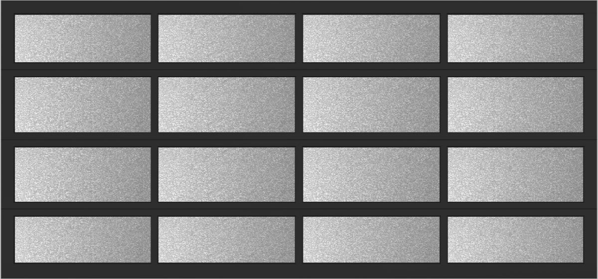 15'x7' Window - Aluminum  - Black - Obscure