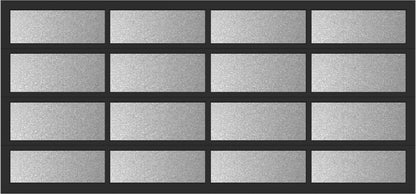 15'x7' Window - Aluminum  - Black - Obscure