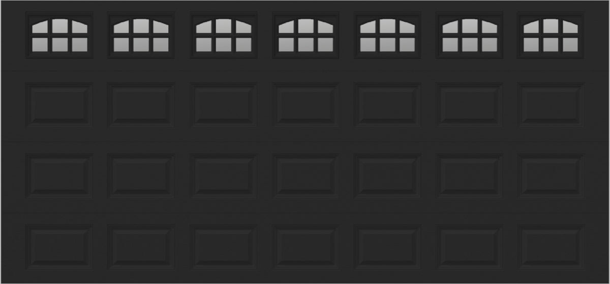 15x7 -  Cascade Short - Clear  With glass - Black