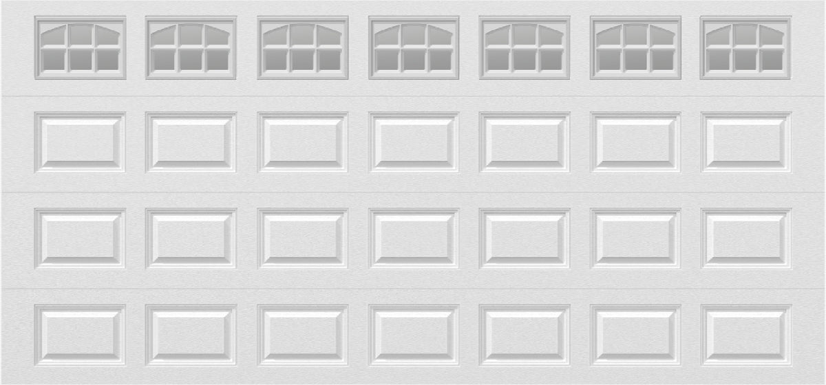 15x7 -  Cascade Short - Clear  With glass - White