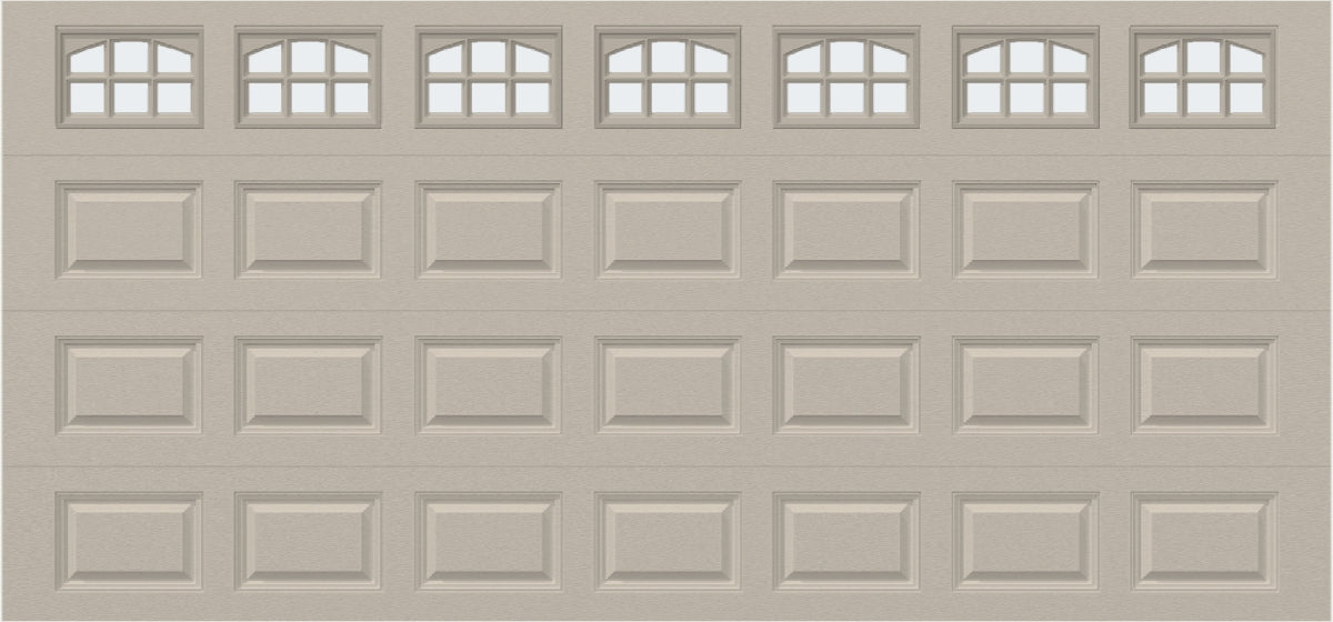 15x7 -  Cascade Short - Frosted  With glass - Almond