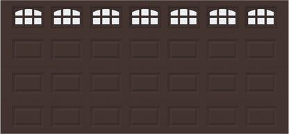 15x7 -  Cascade Short - Frosted  With glass - Brown