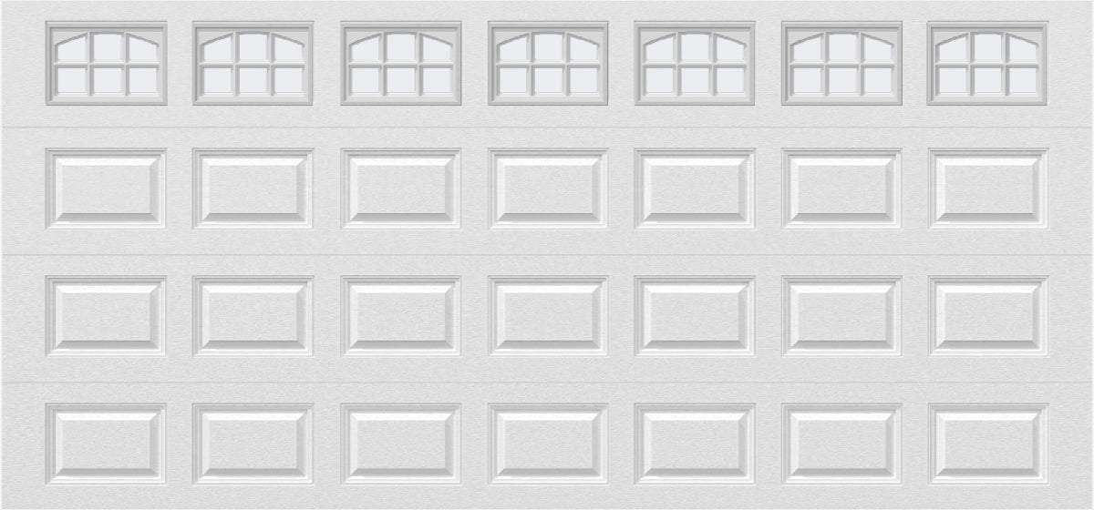 15x7 -  Cascade Short - Frosted  With glass - White