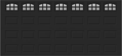 15x7 -  Cascade - Obscure With glass - Black