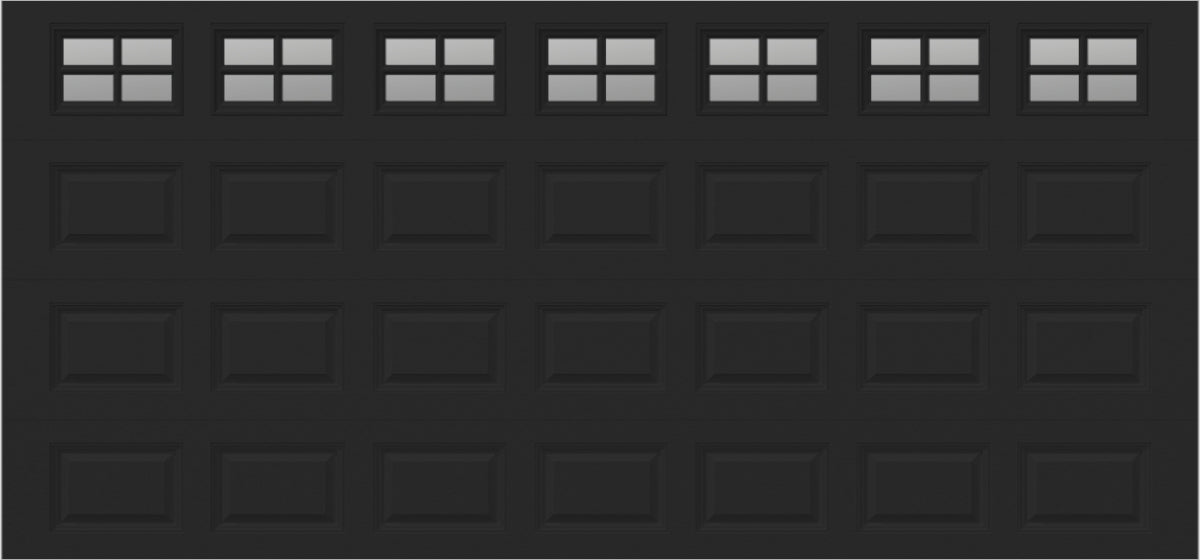 15x7 - Clear -  Stockton With glass Short - Black